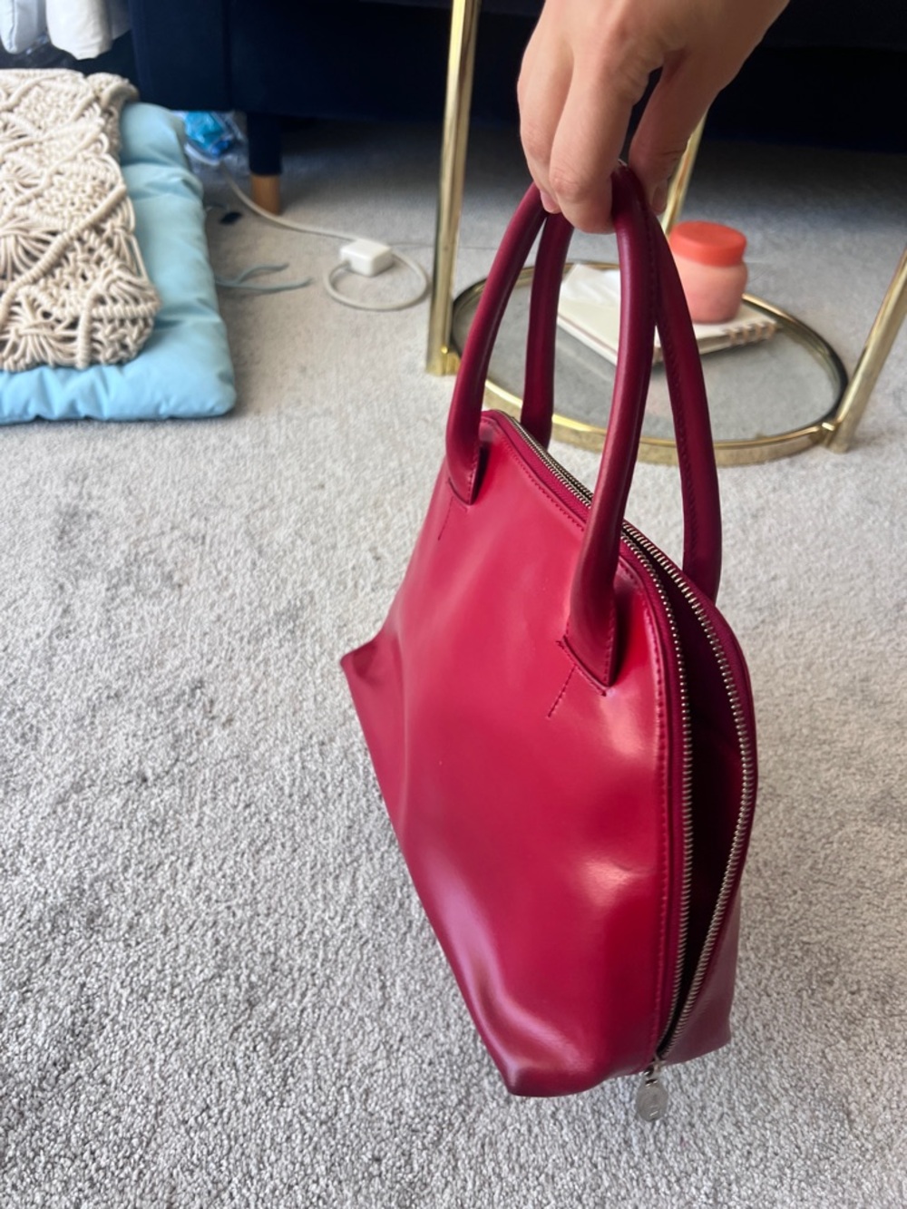 Quick SALE! Furla Red Leather Handbag – Like New Condition ❤️ with dustbag - Picture 8 of 10